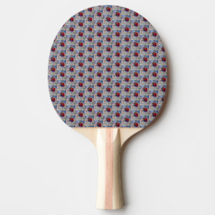 Christmas Robin Ping Pong Paddle