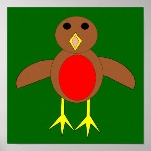 Christmas Robin Poster