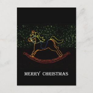 Christmas Rocking Horse 2016 Holiday Postcard