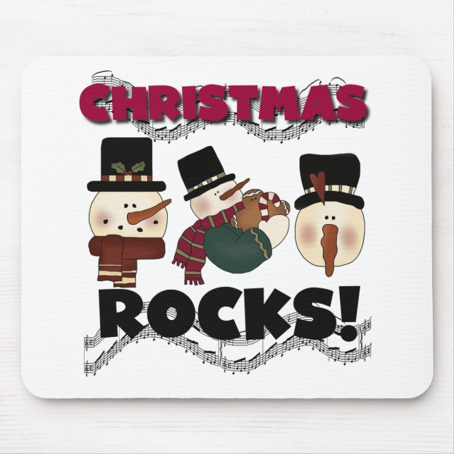 Christmas Rocks T-shirts and Gifts Mouse Pad (Front)