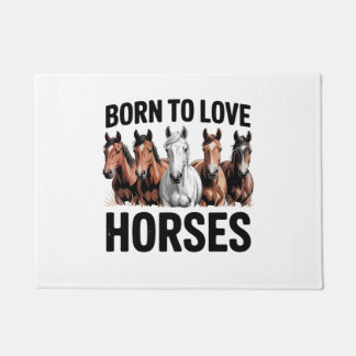 Christmas Rodeo Jingle Horse Doormat