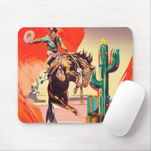 Christmas Rodeo Mouse Pad