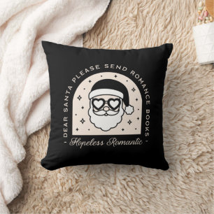 Christmas romance books dark aesthetic black cushion