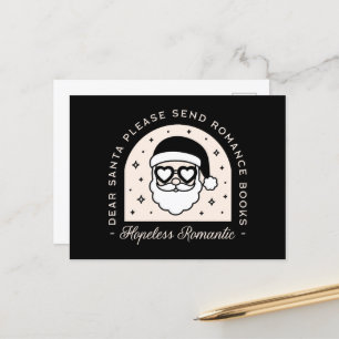 Christmas romance books dark aesthetic holiday postcard