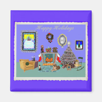CHRISTMAS ROOM MAGNET