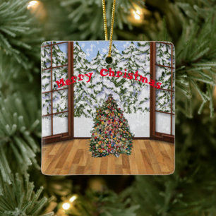 Christmas room metal ornament