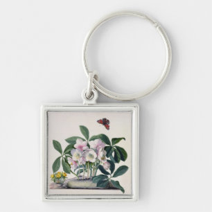 Christmas Rose (Helleborus niger) and Winter Aconi Key Ring