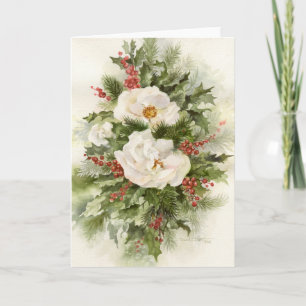 Christmas Roses 09CCS2-1 Holiday Card