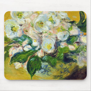 Christmas Roses (by Claude Monet) Mouse Pad