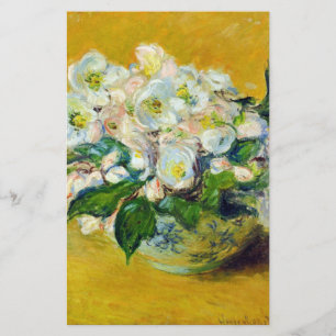 Christmas Roses (by Claude Monet) Stationery