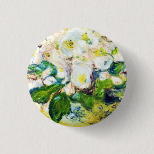Christmas Roses Claude Monet flowers floral paint 3 Cm Round Badge