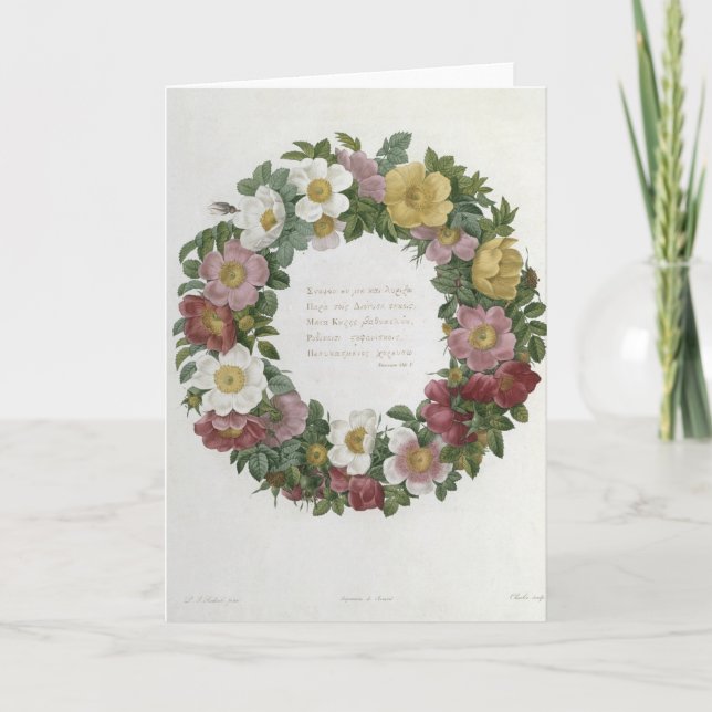 Christmas Roses Holiday Card (Front)