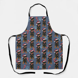 Christmas Rottweiler Apron