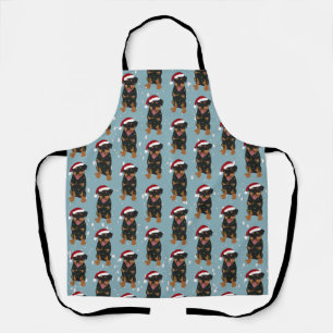Christmas Rottweiler Apron