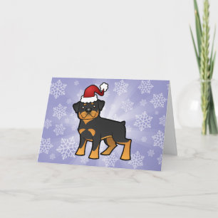 Christmas Rottweiler Holiday Card