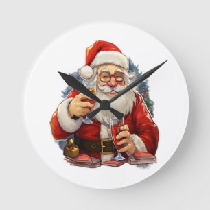 Christmas Round Clock