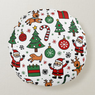 Christmas round cushion