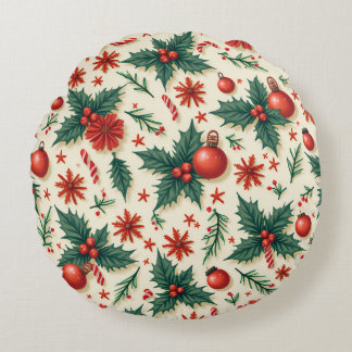 Christmas round cushion