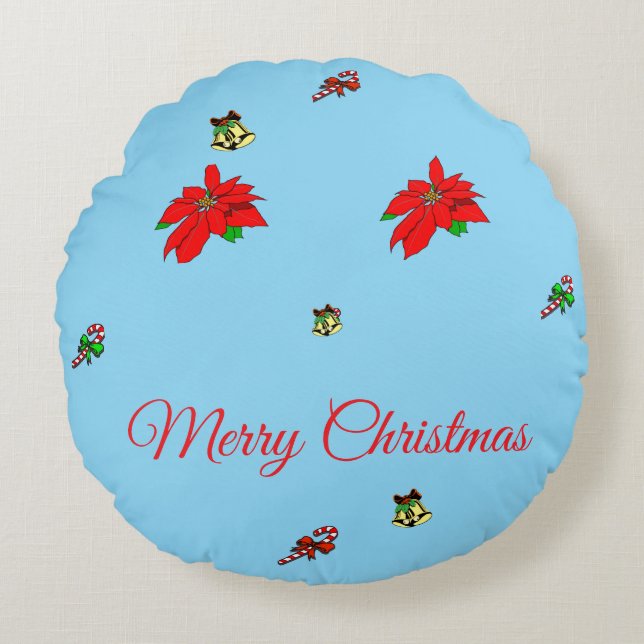 Christmas Round Pillow (Front)
