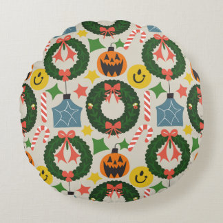 Christmas round pillow cushion