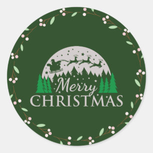 Christmas Round Sticker