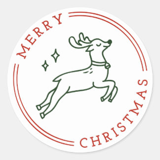 Christmas Round Sticker