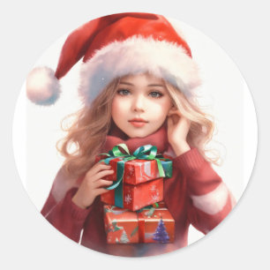 Christmas Round Sticker
