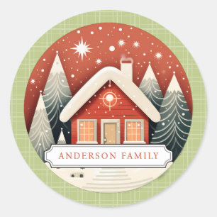 Christmas Round Stickers