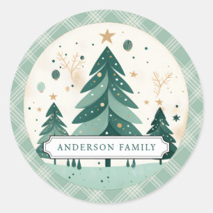 Christmas Round Stickers