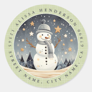 Christmas Round Stickers