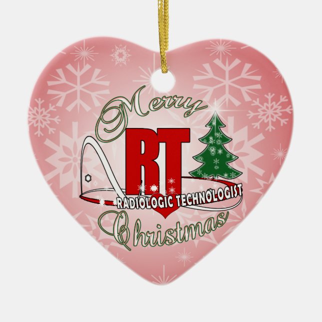 CHRISTMAS RT RADIOLOGIC TECHNOLOGIST CERAMIC TREE DECORATION (Front)