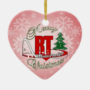 CHRISTMAS RT Respiratory Therapist Ceramic Tree Decoration