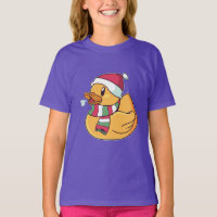 Christmas Rubber Duck Santa Hat Gift For Duck Fans