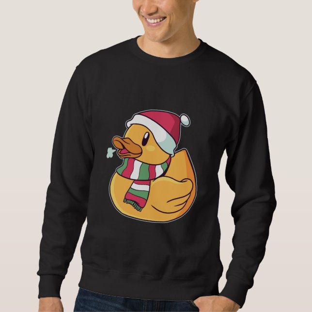 Christmas Rubber Duck  Sweatshirt (Front)