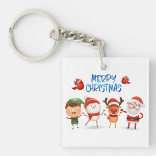 Christmas Rudolf The Reindeer and Friends Key Ring