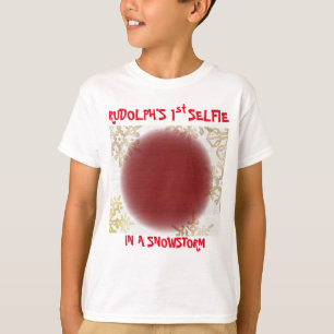 Christmas Rudolf's 1st Selfie In A Snowstorm T-Shirt