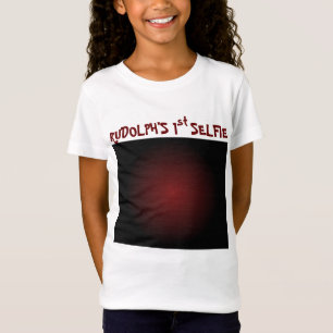Christmas Rudolf's 1st Selfie & Santa List On Back T-Shirt