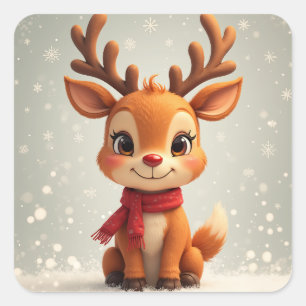  christmas rudolph stickers
