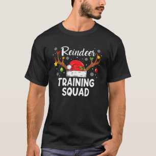 Christmas Running Funny Reindeer Training Squad Te T-Shirt