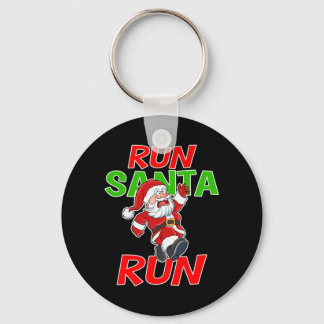 Christmas Running Gift Shirt Santa Run 5k Race Key Ring