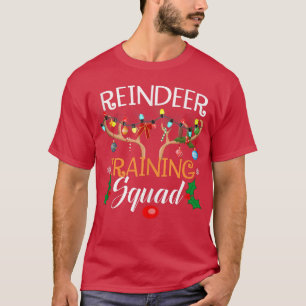 Christmas Running Reindeer Runner Training Squad T T-Shirt