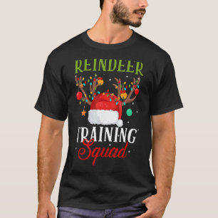 Christmas Running  Reindeer Training Squad Team Fa T-Shirt