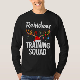 Christmas Running Reindeer Training Squad Team Fam T-Shirt