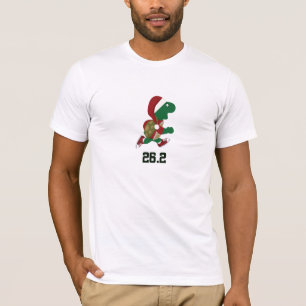 Christmas Running Turtle 26.2 T-Shirt