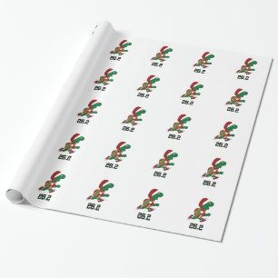 Christmas Running Turtle 26.2 Wrapping Paper