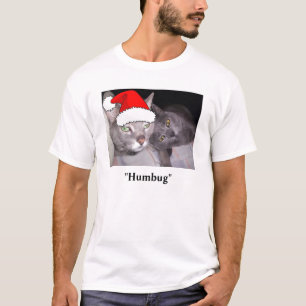 Christmas Russian Blue Cat T-Shirt