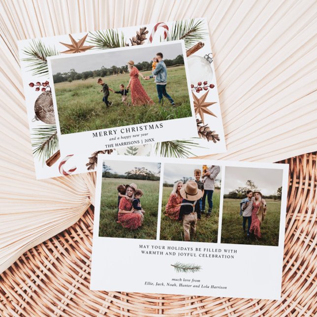Christmas Rustic Photo Frame Holiday Card (Creator Uploaded)