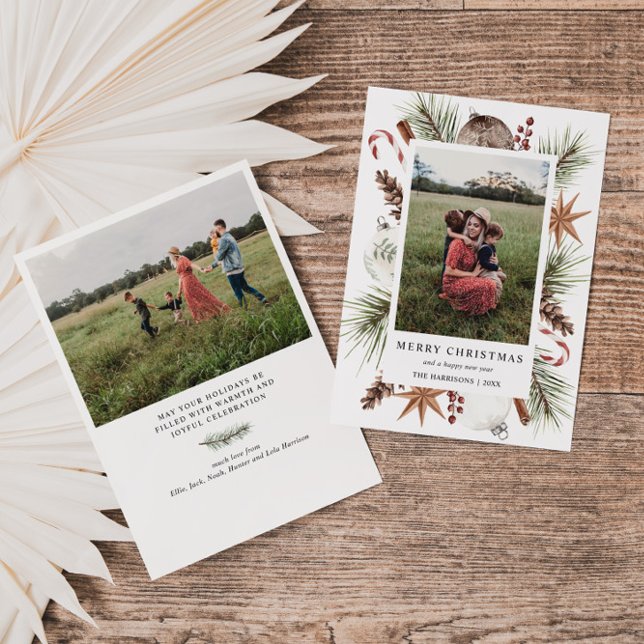 Christmas Rustic Photo Frame Holiday Card (Creator Uploaded)