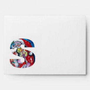 CHRISTMAS S LETTER /SANTA CLAUS WITH VIOLIN ENVELOPES