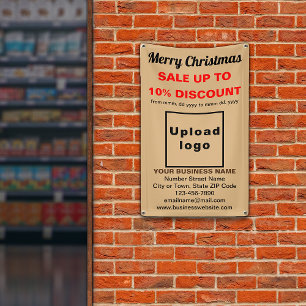 Christmas Sale Business Light Brown 2.5’ x 4’ Banner